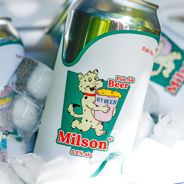 A can of ice-cold Milson
